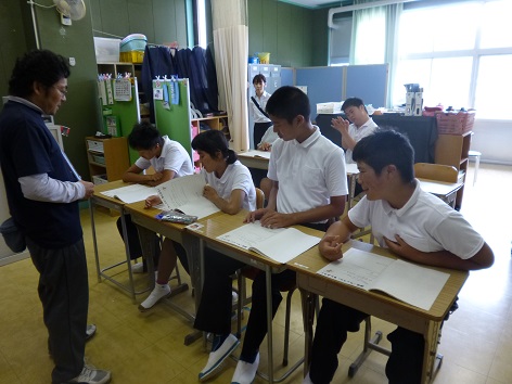 １学期終業式中学部